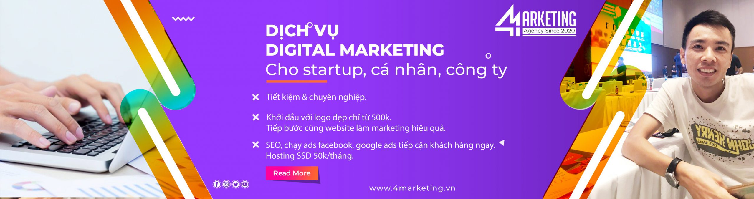 Dịch vụ digital marketing online trọn gói giá rẻ 4Marketing